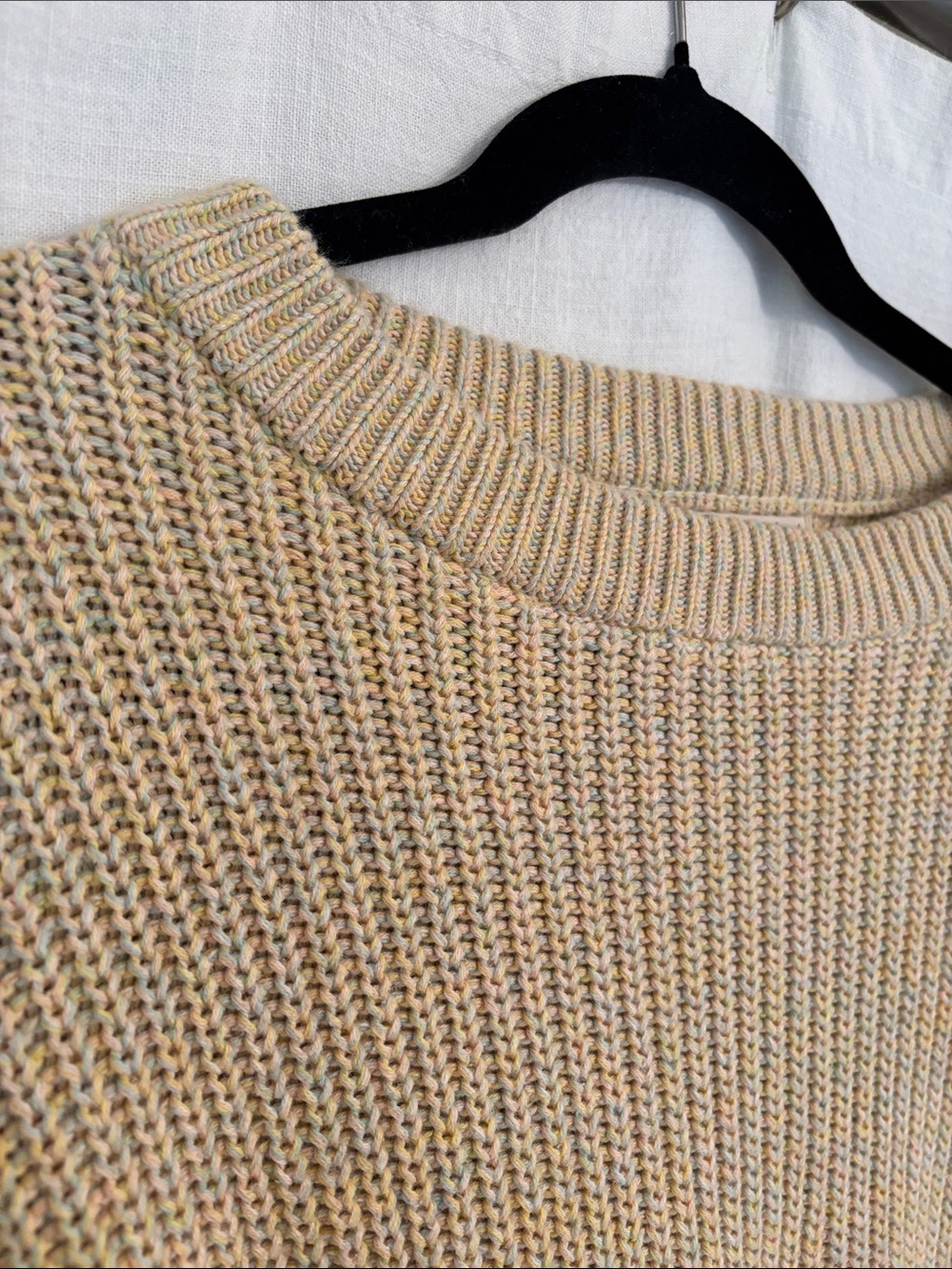 Universal Thread Yellow Ribbed Crewneck Sweater - Picture 3 of 4